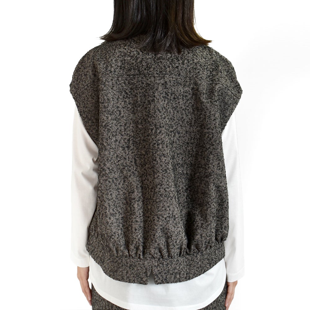 ケレン (KELEN) EDNA BACK SLIT TWEED GILET ベスト ジレ LKL26FBL2323