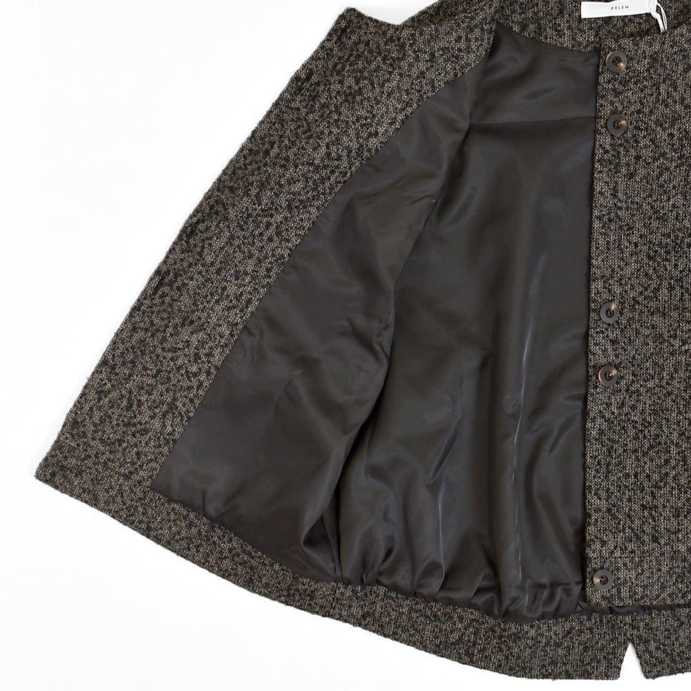 ケレン (KELEN) EDNA BACK SLIT TWEED GILET ベスト ジレ LKL26FBL2323