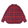 ブリスバンチ (Bliss bunch) FB差チビ衿ワイドシャツ 長袖チェックシャツ K768-336 2-1.RED CHECK