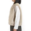 オーチバル/オーシバル (ORCIVAL) ボアフリース ノーカラーベスト ROUND NECK VEST OR-A0742BFF