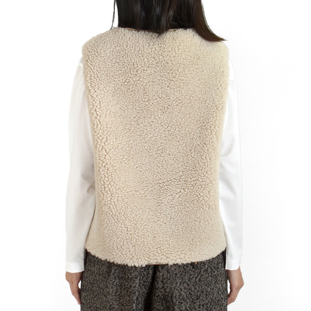 オーチバル/オーシバル (ORCIVAL) ボアフリース ノーカラーベスト ROUND NECK VEST OR-A0742BFF