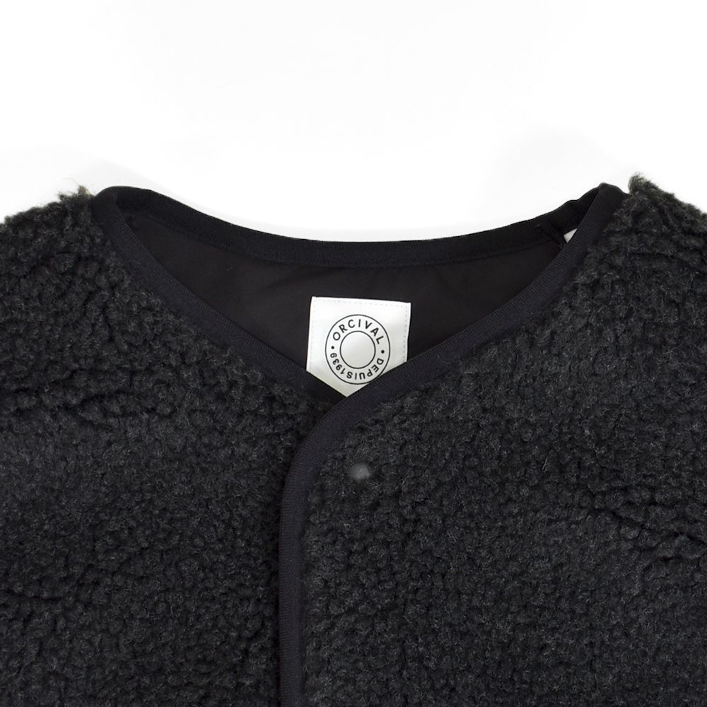 オーチバル/オーシバル (ORCIVAL) ボアフリース ノーカラーベスト ROUND NECK VEST OR-A0742BFF