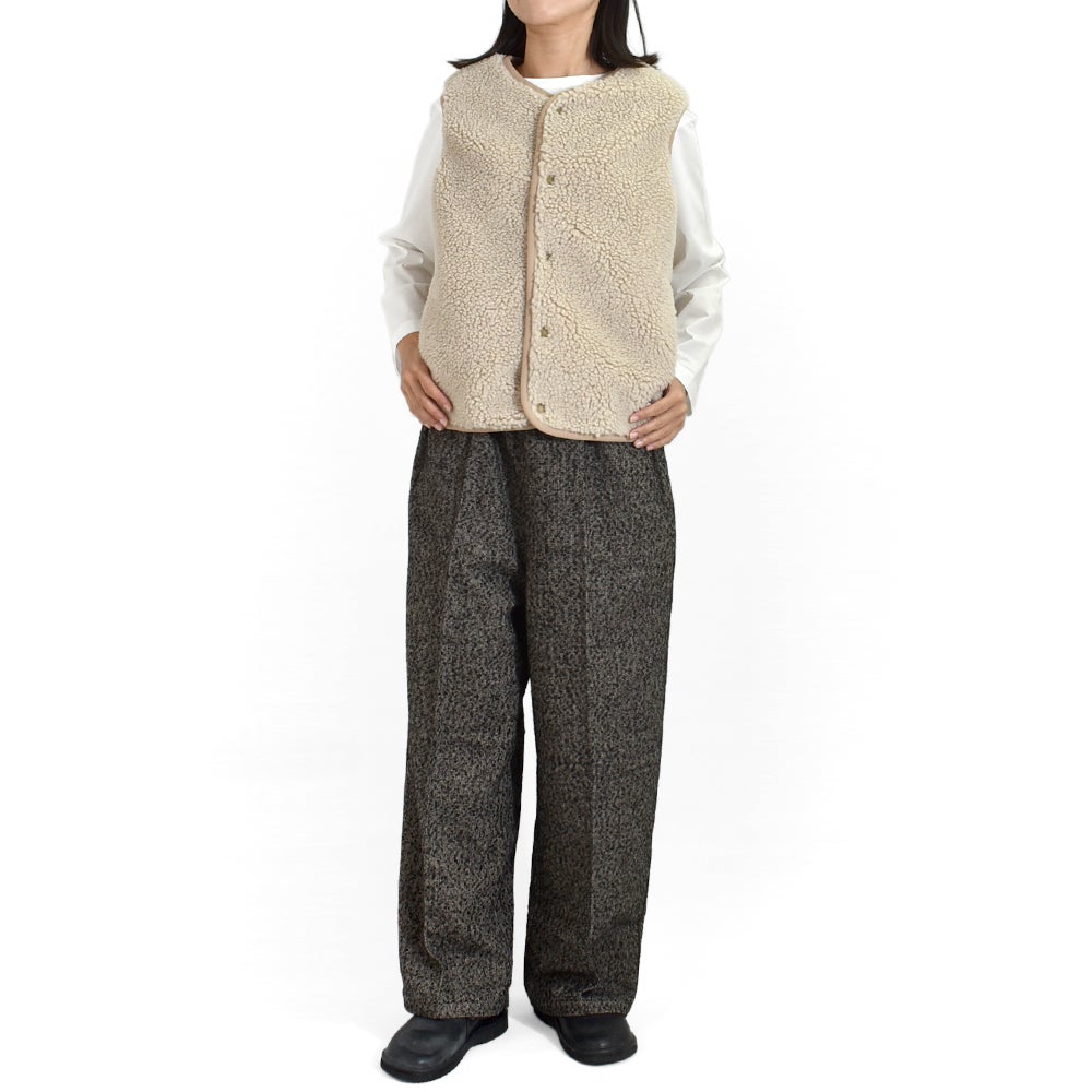 オーチバル/オーシバル (ORCIVAL) ボアフリース ノーカラーベスト ROUND NECK VEST OR-A0742BFF