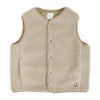 オーチバル/オーシバル (ORCIVAL) ボアフリース ノーカラーベスト ROUND NECK VEST OR-A0742BFF BEIGE