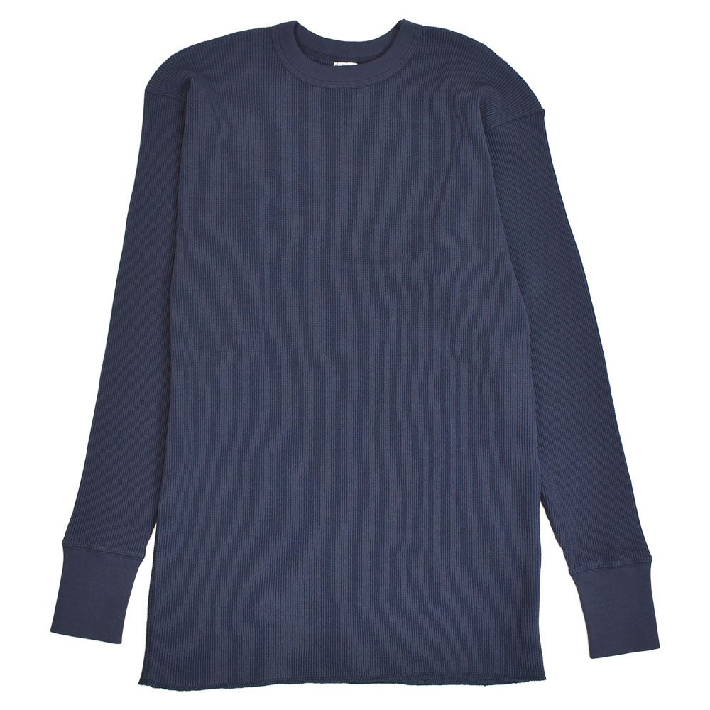 フリーホイーラーズ (FREEWHEELERS) -CREW NECKED THERMAL- LONG SLEEVE SHIRT 1950s STYLE UNDERWEAR ワッフルニット 長袖サーマルTシャツ ロンT 2635001 DRY NAVY