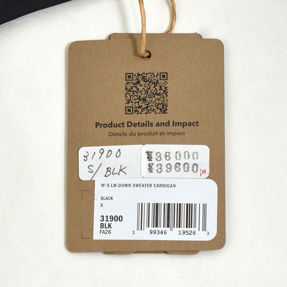 パタゴニア (PATAGONIA) メンズ ライトウェイト ダウン セーター カーディガン M's LW Down Sweater Cardigan ライトダウンジャケット 31900