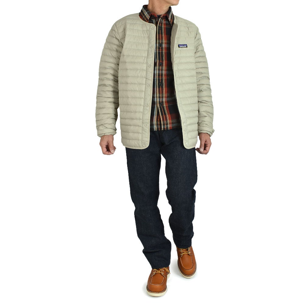 パタゴニア (PATAGONIA) メンズ ライトウェイト ダウン セーター カーディガン M's LW Down Sweater Cardigan ライトダウンジャケット 31900 WSTO(Weathered Stone)