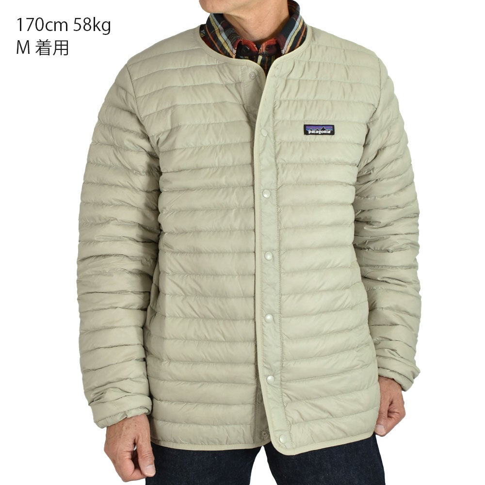 パタゴニア (PATAGONIA) メンズ ライトウェイト ダウン セーター カーディガン M's LW Down Sweater Cardigan ライトダウンジャケット 31900 WSTO(Weathered Stone)