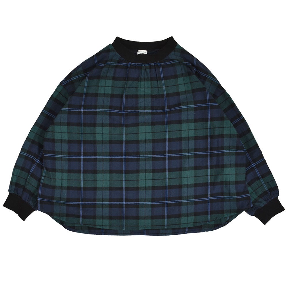 ブリスバンチ (Bliss bunch) RIB使いワイドPO 長袖プルオーバー ロンT チェック柄 K768-339 2-2.NAVY CHECK