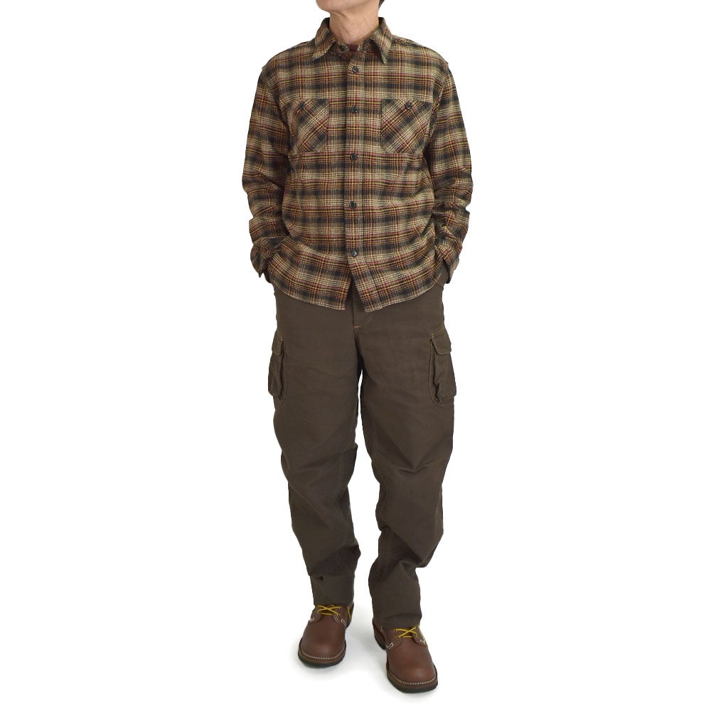 フリーホイーラーズ (FREEWHEELERS) TIMBER CRUISER TROUSERS CHARCOAL KHAKI ティンバークルーザートラウザーズ ハンティングパンツ 2632006