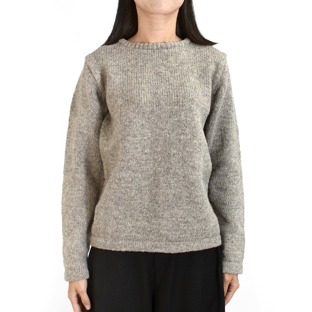 ポンデシャロン (PONT DE CHALONS) ペルーニットハートパッチ無地PO PERUVIAN KNIT HEART PATCH PULLOVER セーター 22650112