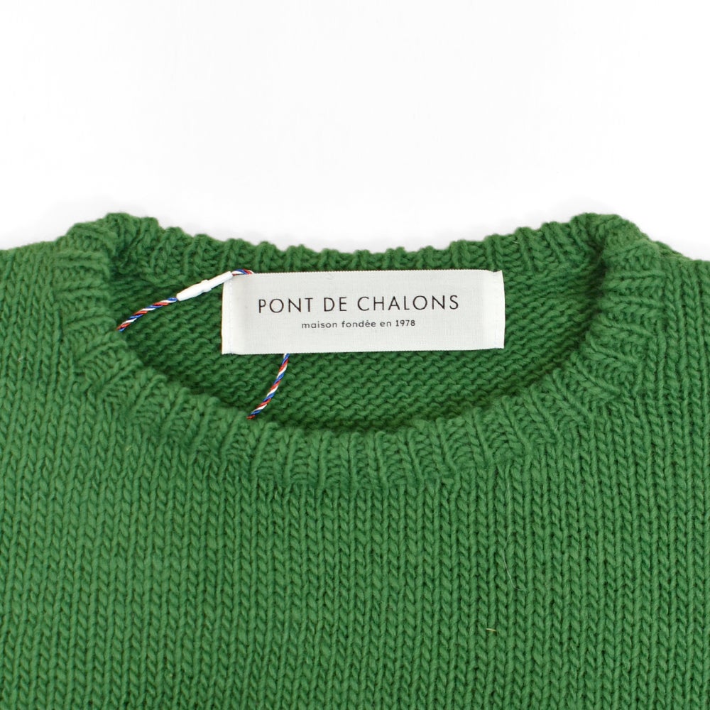 ポンデシャロン (PONT DE CHALONS) ペルーニットハートパッチ無地PO PERUVIAN KNIT HEART PATCH PULLOVER セーター 22650112