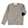 ポンデシャロン (PONT DE CHALONS) ペルーニットハートパッチ無地PO PERUVIAN KNIT HEART PATCH PULLOVER セーター 22650112 11.ナチュラル