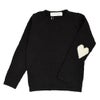 ポンデシャロン (PONT DE CHALONS) ペルーニットハートパッチ無地PO PERUVIAN KNIT HEART PATCH PULLOVER セーター 22650112 19.ブラック