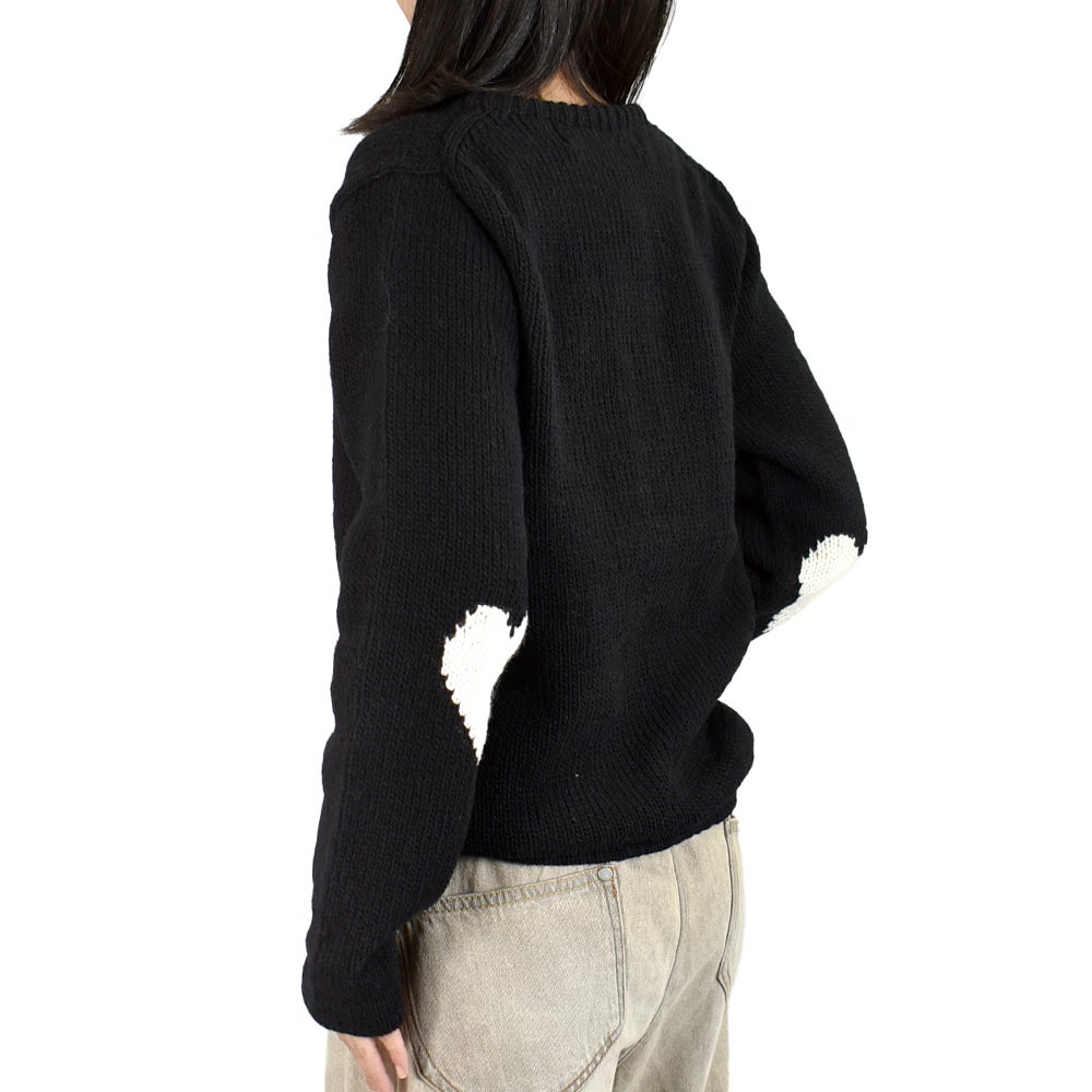 ポンデシャロン (PONT DE CHALONS) ペルーニットハートパッチ無地PO PERUVIAN KNIT HEART PATCH PULLOVER セーター 22650112
