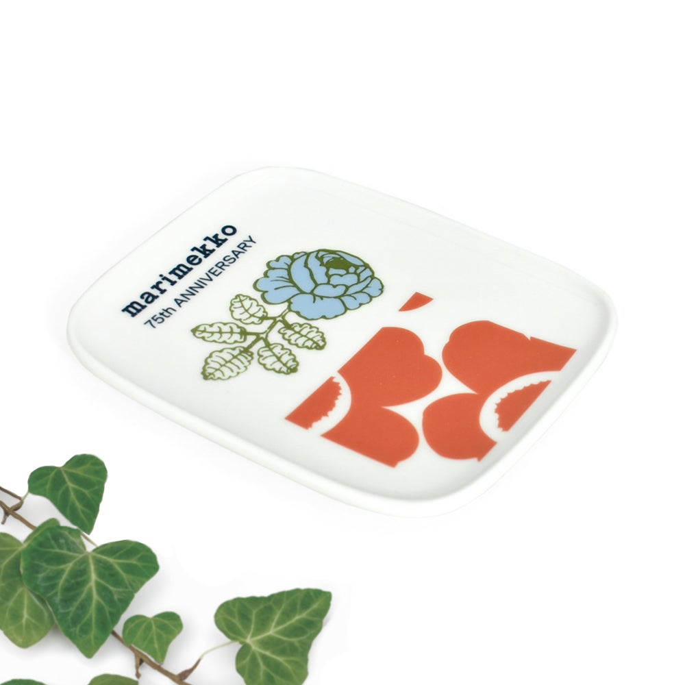 マリメッコ (marimekko) 【日本限定】75th Anniversary プレート 12×15cm 75周年記念 食器 ギフトボックス お皿 52269-4-76344 52269476344