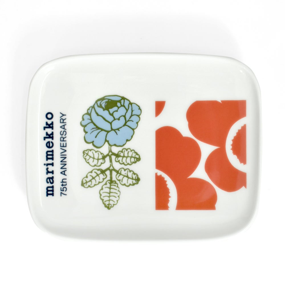 マリメッコ (marimekko) 【日本限定】75th Anniversary プレート 12×15cm 75周年記念 食器 ギフトボックス お皿 52269-4-76344 52269476344
